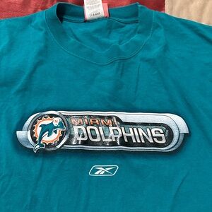 Reebok Teal Miami Dolphins Tee